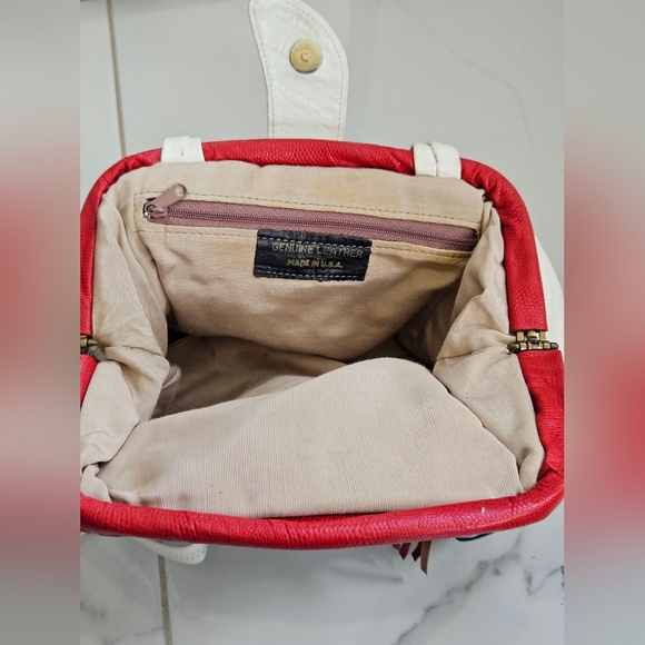 80's vintage Patchwork shoulder bag - Picture 2 of 5